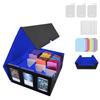 Heeloo Deck Trading Card Trading Card PU Magnetic Trading Card Large 3 18 Divider Labels Included Case, Case, Case, Leather, Storage, 2100+ Capacity,