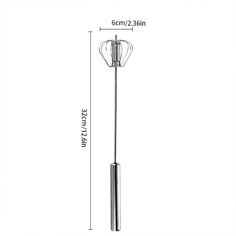 4-Speed Manual Mixing Handheld Blender - Battery-Free for Batter Sauce Egg Baby Food Baking Cooking