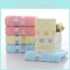 Premium Cotton Thick Absorbent Face Towel Soft Washcloth For Home Use In Blue Yellow And Pink