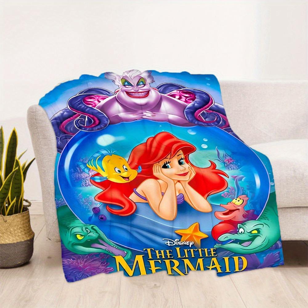 1pc, Princess Ariel & Ursula Blanket Soft Throw for Outdoor, Gift Idea, Living Room, Travel, Camping