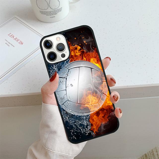 

Love Play Volleyball Phone Case For iPhone 17 Air 14 15 16 13 12 Cover For Apple 14 15 16 Pro Max Plus Coque iPhone 13pro