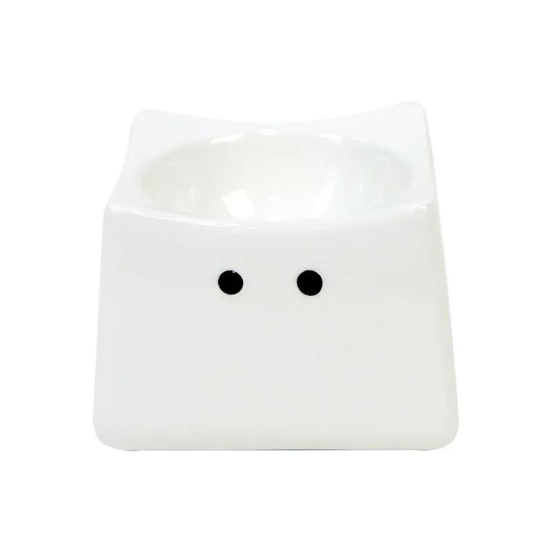 

Pet Ceramic Food Bowl Tilt High Bottom Neck Protector Antichoking Dog and Cat Water Bowl Antidumping Dog Feeding Supplies