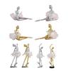 Elegant Ballet Dancer Resins Sculpture Ballerinas Figuine Dancing Girl Statue Ornament for Adding Elegances To Any Room