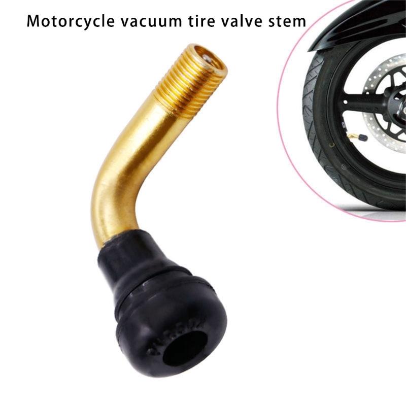 Copper Motorcycle Valves Stem With Bent Design For Vacuum Tires Anti Corrosion Leak Proof Seal Easy Installation TPMS Compatible