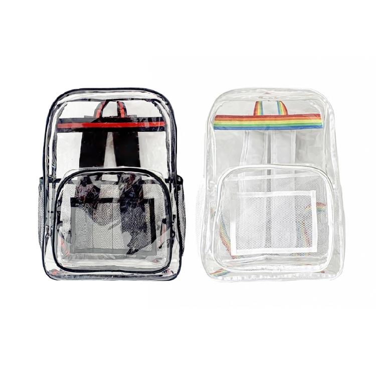 Fashion Bookbags Waterproof Clear Bags Teens Student Schoolbag Casual Bags