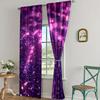2pc,  Party Curtains Pink Abstract Star Machine Washable Polyester,Without Electricity Wall Decor Applies to Holiday Parties