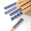 Natural Solid-Wood Dinner Chopsticks Health Lacquer-Free Chopsticks Household Set Kitchenware Non-Slip Design Mold-Resistant