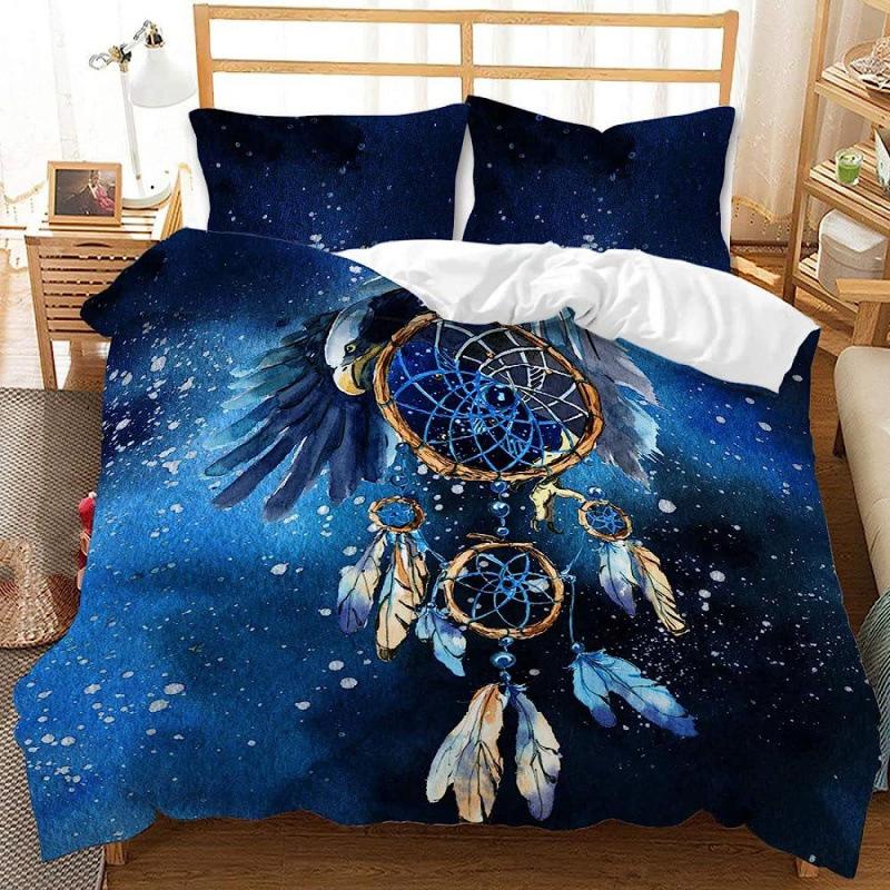 Bedding Three-Piece Digital Printing Home Textile Quilt Cover Bed Sheet