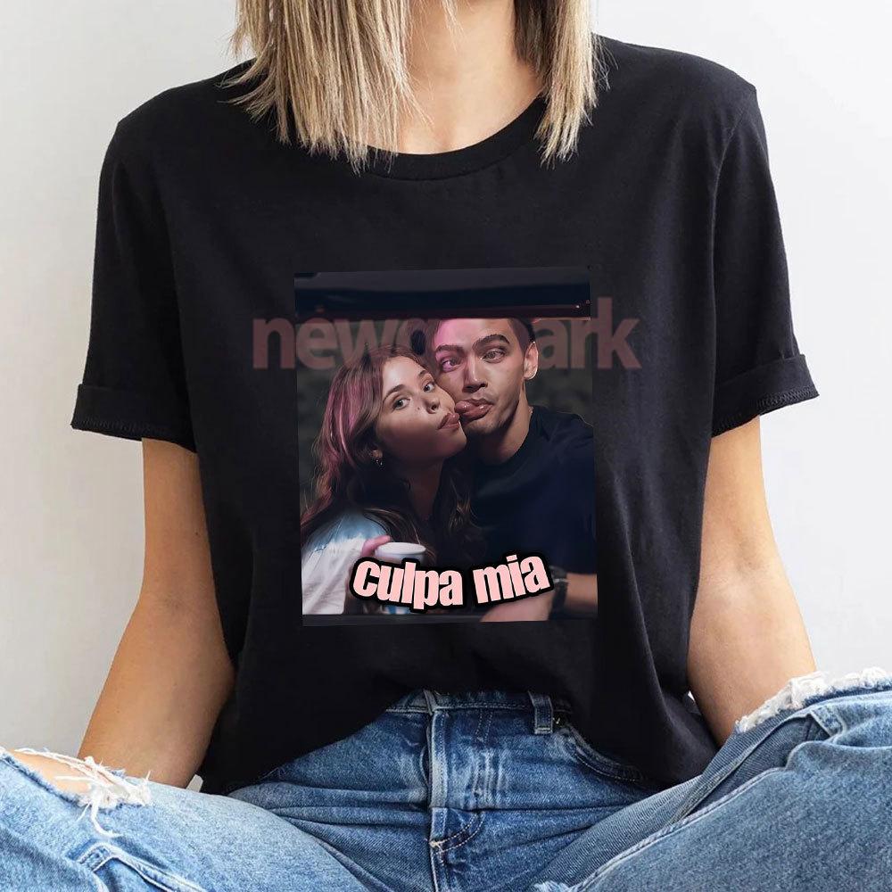 My Fault Movie Culpa Mia Vintage Graphic T Shirts Gabriel Guevara Women Unisex Shirt Noah Nick Film RoUnisextic Movie Cotton Tee