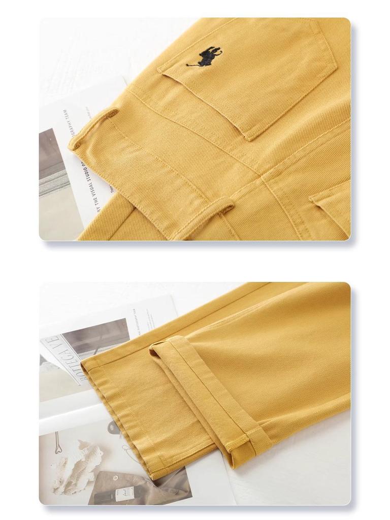 Women's White Loose Straight-Leg Jeans - Spring/Autumn 2025 Slimming Wide-Leg Trousers for Petites