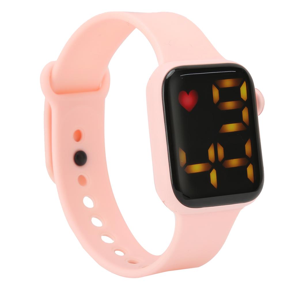Heart Rate Blood Pressure Monitor Watch Luminous Electronic Watch Sleep MonitorWatch Pink