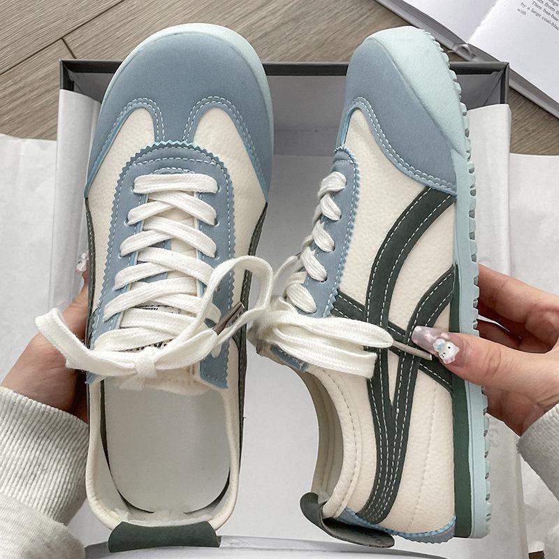 Lace-up shoes flat white shoes women's autumn new casual shoes board shoes student sports shoes women