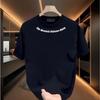 Summer Men Women Round Neck Short Sleeve Print T Shirt Breathable Sport Tops