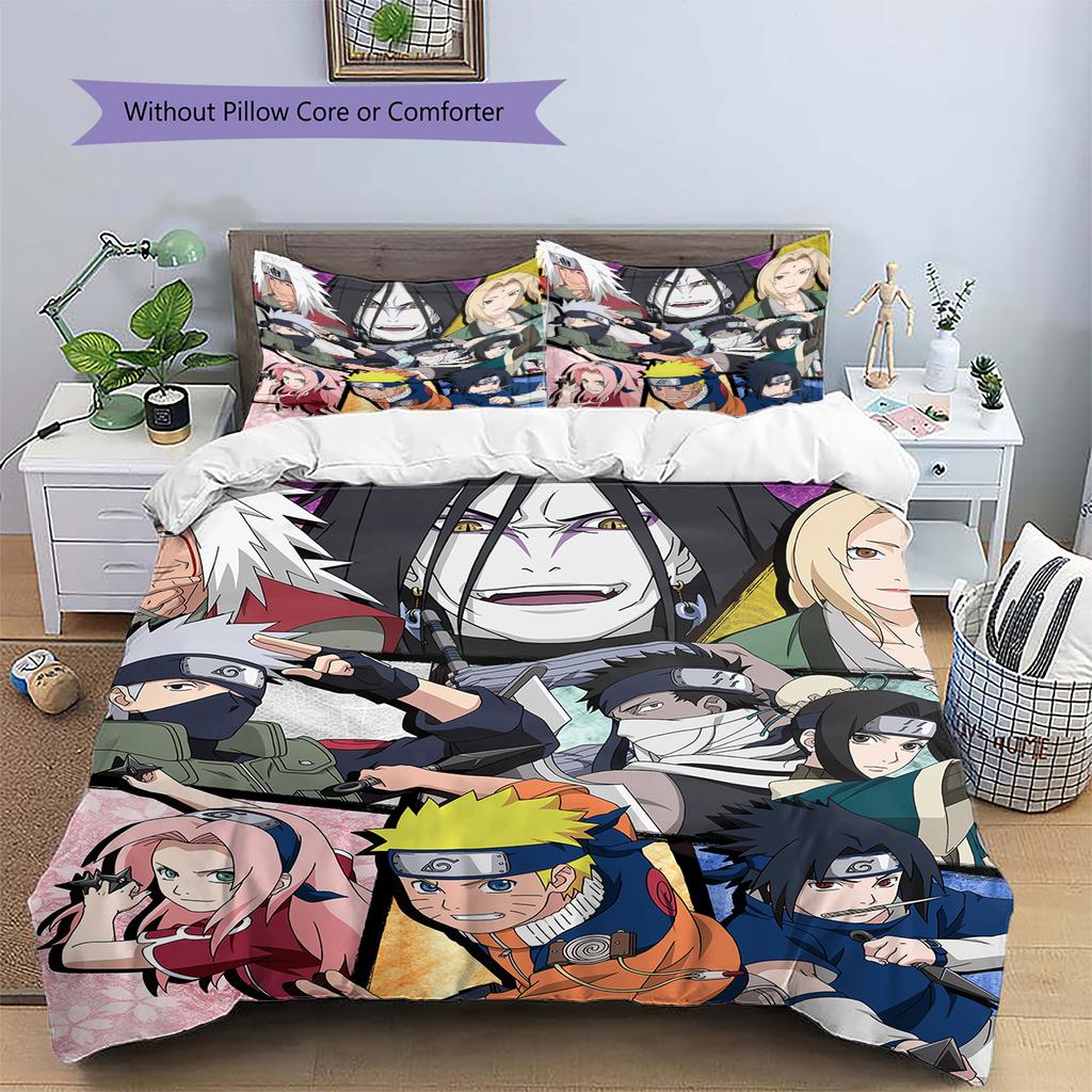 Naruto Classic Anime Bedding Set, Popular Series Bedroom Decoration, Versatile Household Gift.chl