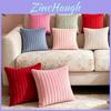 Style Plush Striped Throw Pillow Cover For Sofa Bed Bedroom Decor