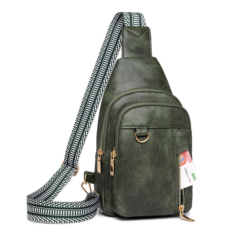 Kožená taška přes rameno Taška přes rameno Multifunkční voděodolná crossbody taška pro ženy