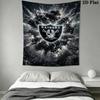 Las Vegas Raiders Wall Tapestry Aesthetic Wall Hanging Printed Fabric Blanket Decorative Tapestries for Bedroom Living Room Home Decor