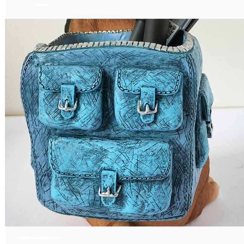 Cute Creative Pen Holder Student Desktop Decoration Ornaments Desk Storage Box Office Goodies Stationery Birthday Gift