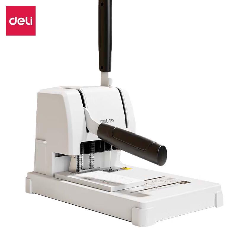 Deli Manual Financial Binding Machine CN plug (adapter included)