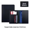 Multi-Card Slot Leather Passport Protection Book: PU Leather Multi-Functional Travel Passport Holder