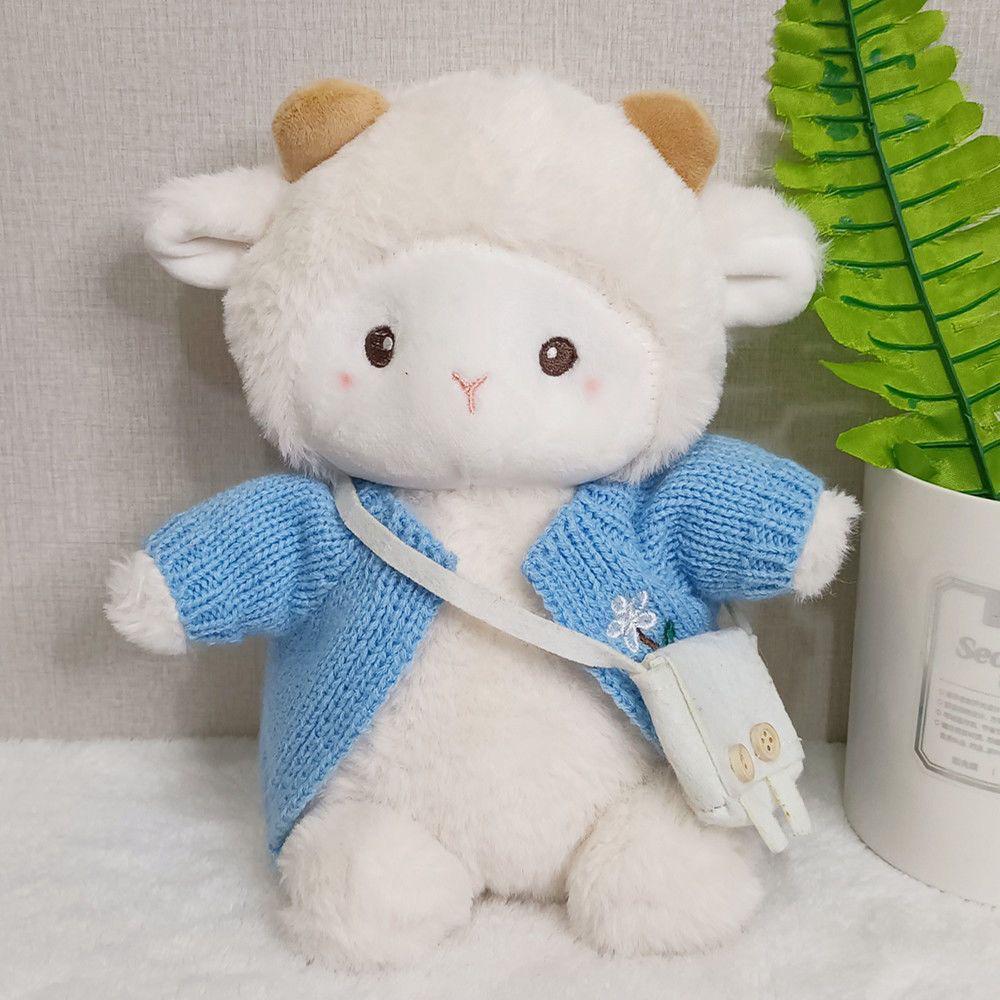 Internet Star Poki the Lamb Plush Toy: Cute Belle the Sheep Doll in Outfit - Perfect Gift for Girls