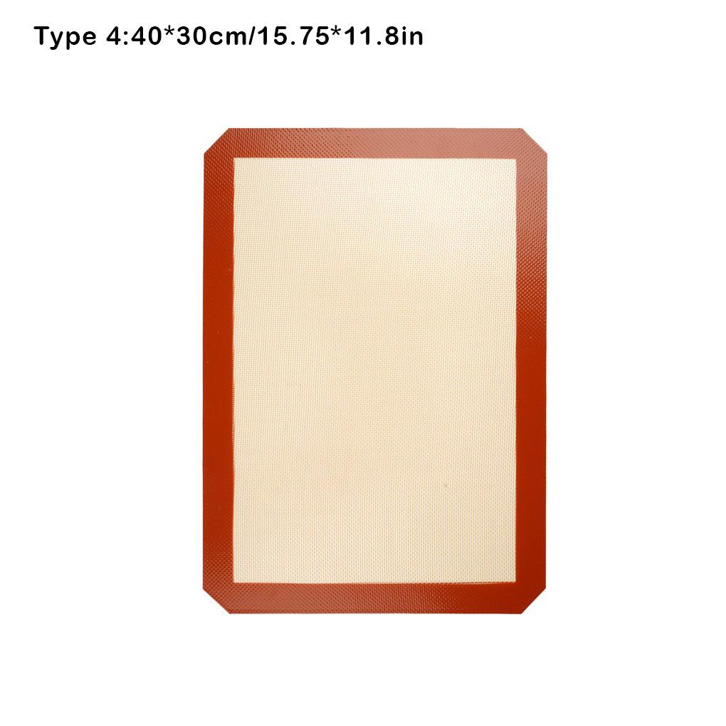 Silicone Baking Mat Flexible Rectangular Odorless Non-Stick Heats-resistant Home Restaurant Bakery Cooking Pad Accessories