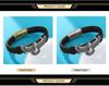 Dawapara Punk Flying Eagle Owl Bangle Bracelet 20cm Black Leather Wristband for Men Stainless Steel Jewelry