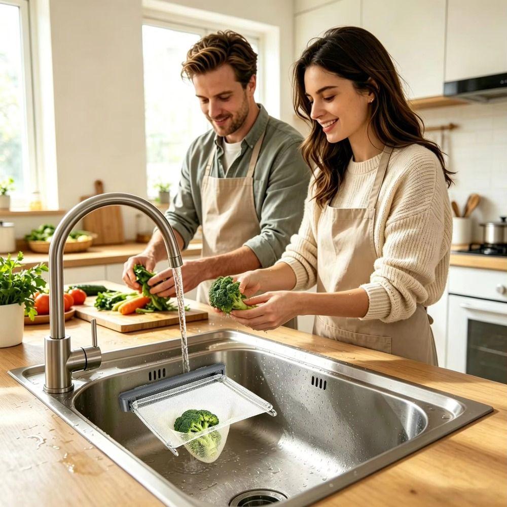 Strong Load-Bearing Kitchen Sink Filter Rack Sink Food Catcher Shelf Food Scraps Filtering