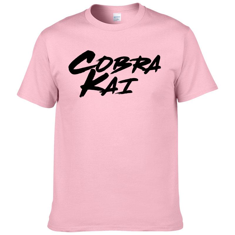 100% Cotton T Shirt Men's Summer Short Sleeve tshirt Fashion Casual T-shirt Cobra kai Print tshirt Homme Hombre F67