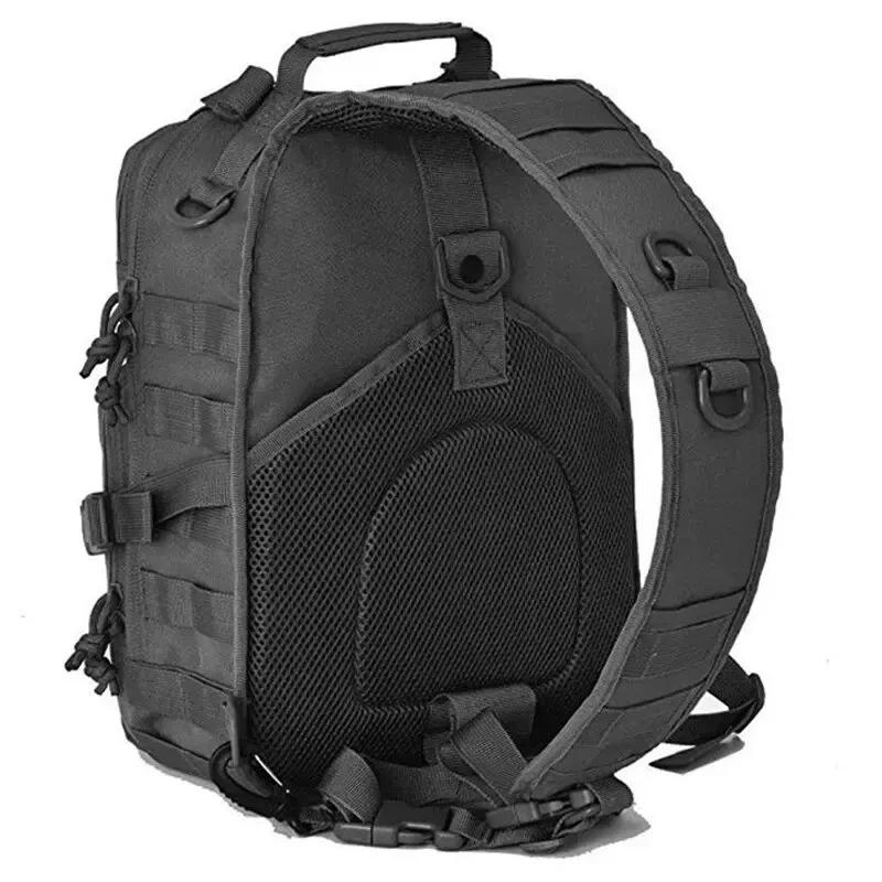 Rilibegan Brusttasche Wasserdichte Oxford Einzel-Schultertaschen Taktische Brusttaschen Große Kapazität Crossbody-Taschen Camouflage Brusttasche