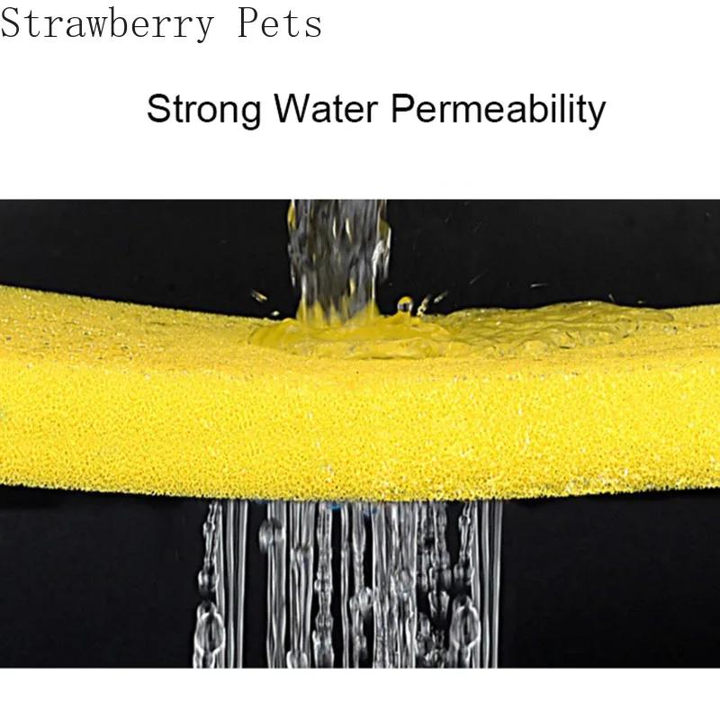 Black, Blue, Yellow 50cmx50cmx2cm Filtration Foam Aquarium Fish Tank Biochemical Filter Sponge Pad Skimmer Sponge Supply Tank