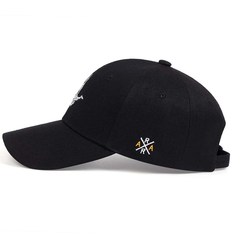 Unisex Skeleton Fingers Embroidery Baseball Caps Spring Autumn Outdoor Adjustable Casual Hats Sunscreen Hat