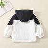 Kids' Color Block Hooded Windbreaker - Spring/Autumn 2025 Boys' Long Sleeve Jacket