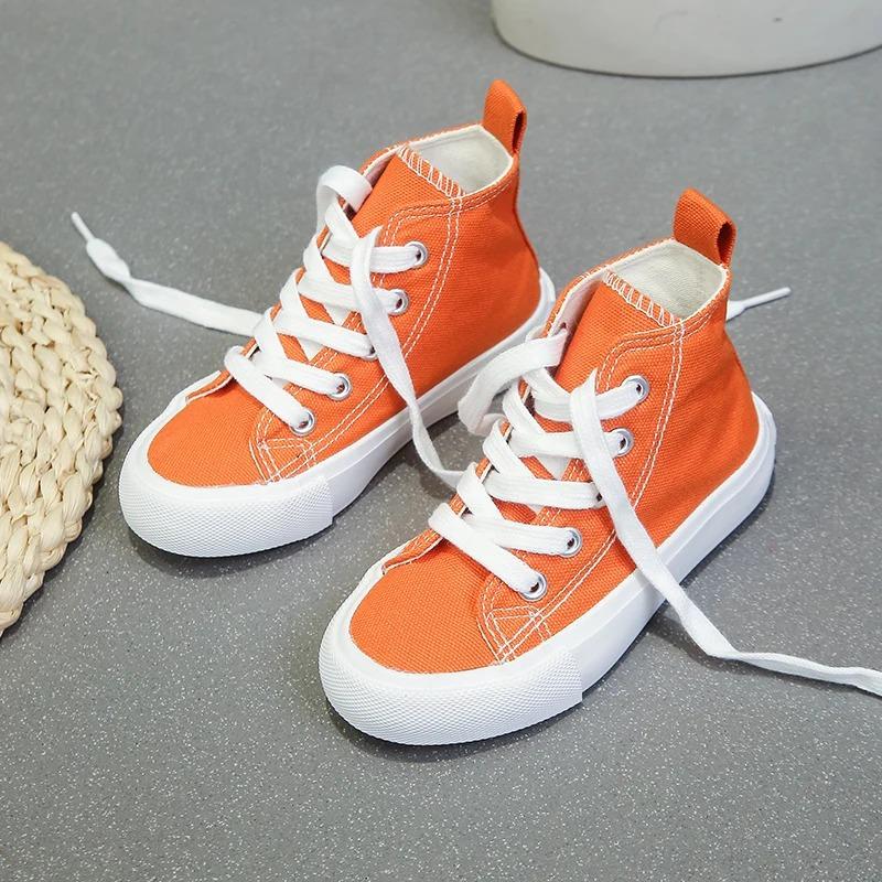

Solid Color Trendy Children s Canvas Shoes Boys Girls Board Shoes Fashionable Breathable Children s Soft 38
