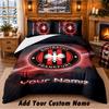 Eintracht Frankfurt Pattern Bedding 3Pcs Set Custom Name, Bed Sheet And Pillowcases For Home Bedroom