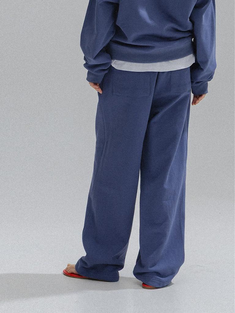 Aenhacheu Diagonal Wide Sweatpants_Blue