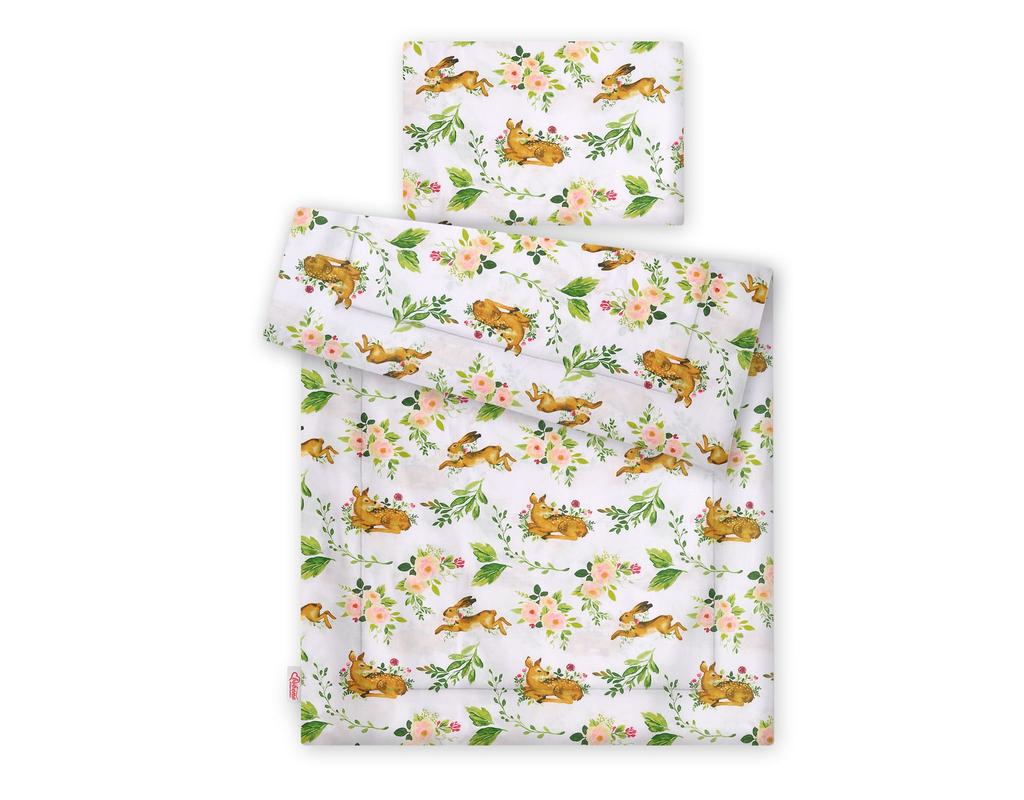 Children's bedding set with filling 135x100 cm - in the forest
