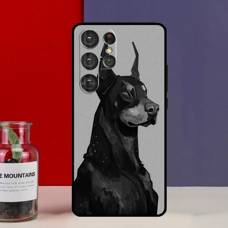 Animal Doberman Dog Funda Case For Samsung Galaxy S25 Ultra S9 S10 S20 S21 S22 Plus S23 Ultra S24 FE Phone Cover