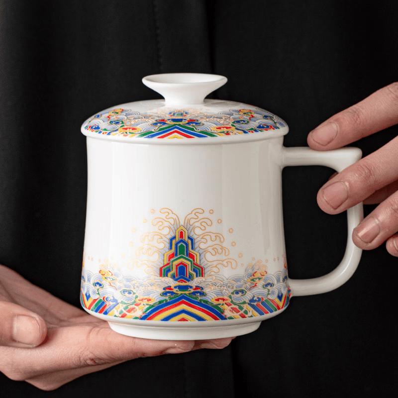 Mutton Fat Jade White Porcelain Teacup