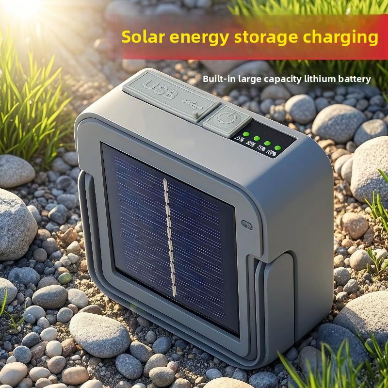 Luz LED solar para camping, lámpara de emergencia exterior recargable y multifuncional con carga USB