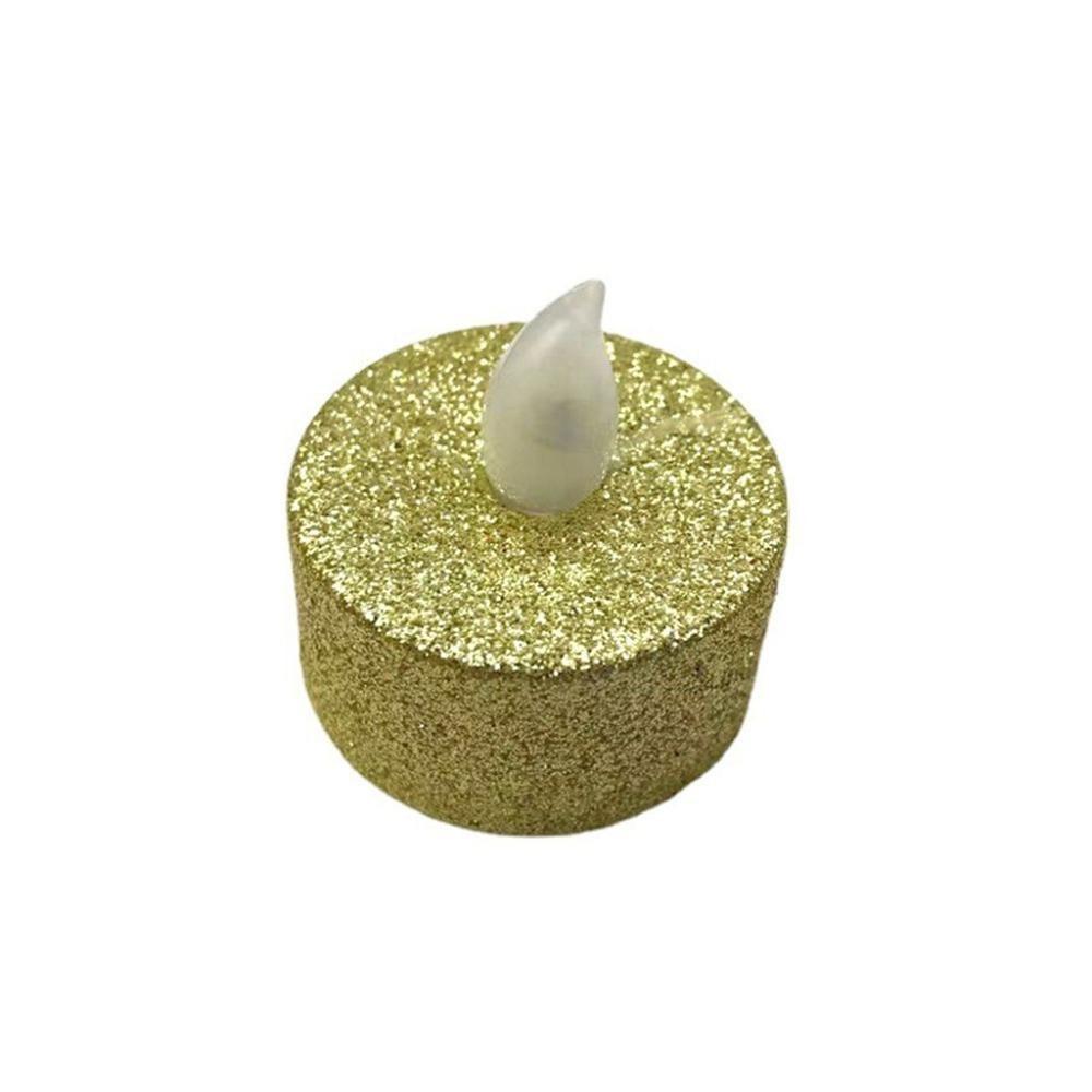Powered with Glitter Diwali Candles Mini Candle LED Lamp Tea Lights Flameless Candles Home Decor