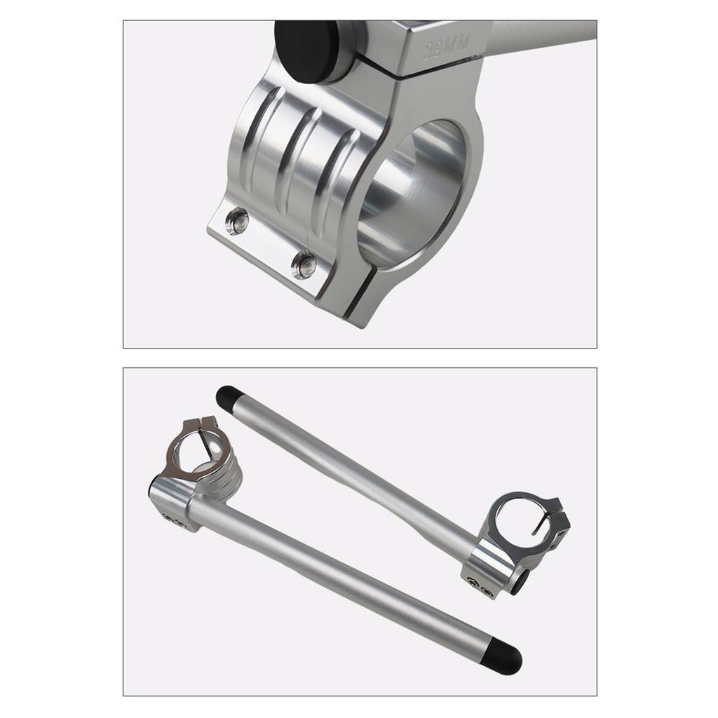 Aluminum Risers Clip on Handle Bars with Adjustable Fit Comfortable ridings  Handlebars 35mm Handle Bars Risers for Bikes