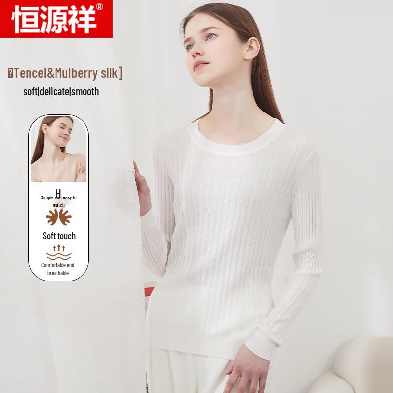 

Women s Mulberry Silk Blend Long-Sleeve Knit Top 165