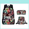 Mochila Escolar Roblox Doors para Crianças com Material Oxford Respirável para Alunos do Ensino Fundamental