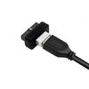 Efficient USB Front Panel Adapter for Connecting Type C Devices to 19Pin Motherboards Headers Support Win7/Win8/Win10
