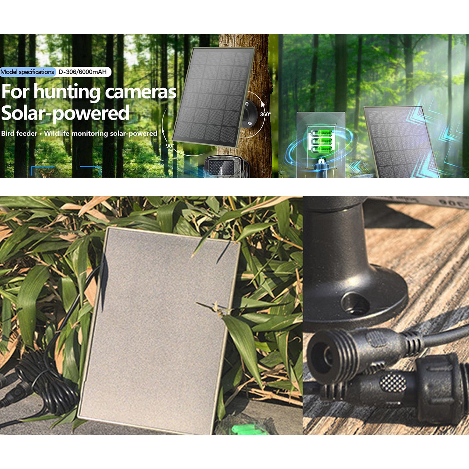 

IP66 Waterproof Monocrystalline Solar Panel Hunting Camera Regulator 3W 5V 6000mAh Solar Charging Adapter For Hunting 1