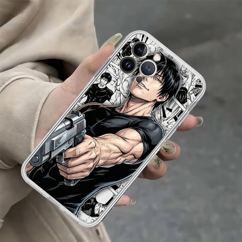J-Jujutsu Toji Kaisen F-Fushiguro Per iPhone 17 16 16e 15 14 13 12 11 Pro Max Mini Plus Custodia per Telefono