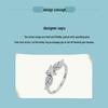 Yin Ziyun Pink Zircon Love Wings Ring & Bracelet, 925 Silver Dreamy Design, SCR874