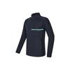 FILA Solid Color Stand Collar Fitness Knitted Jacket Men Jacket Royal-Blue A11M411502F-NV