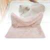 L Shaped Cat Hanging Bed Comfortable Warm Plush Metal Frame Multifunctional Cat Hammock Cushion for Home